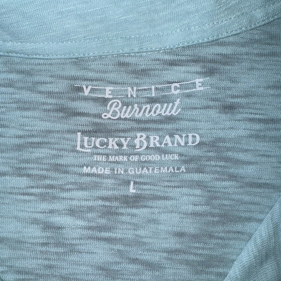 Lucky Brand Men's Sky Blue Polo Shirt - Picture 2 of 2